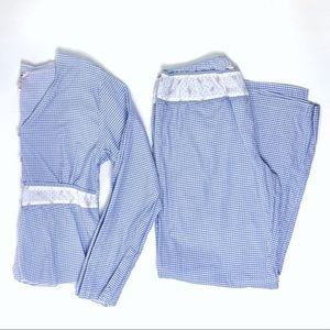 (NWOT) LA VIE EN ROSE | Blue Pajama Set Size M
